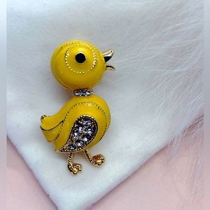 Cute Yellow Chicken Brooch